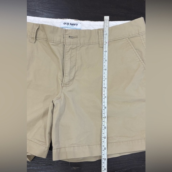 Old Navy Size 10 Regular Khaki Light Tan Cotton Shorts - Picture 3 of 6
